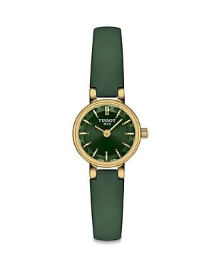 Tissot Womens Lovely Quartz Analog Green Leather Strap Watch Product Image