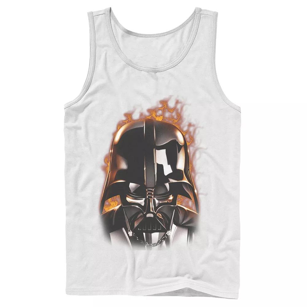 Men's Star Wars Darth Vader With Flames Tank Top,  Product Image