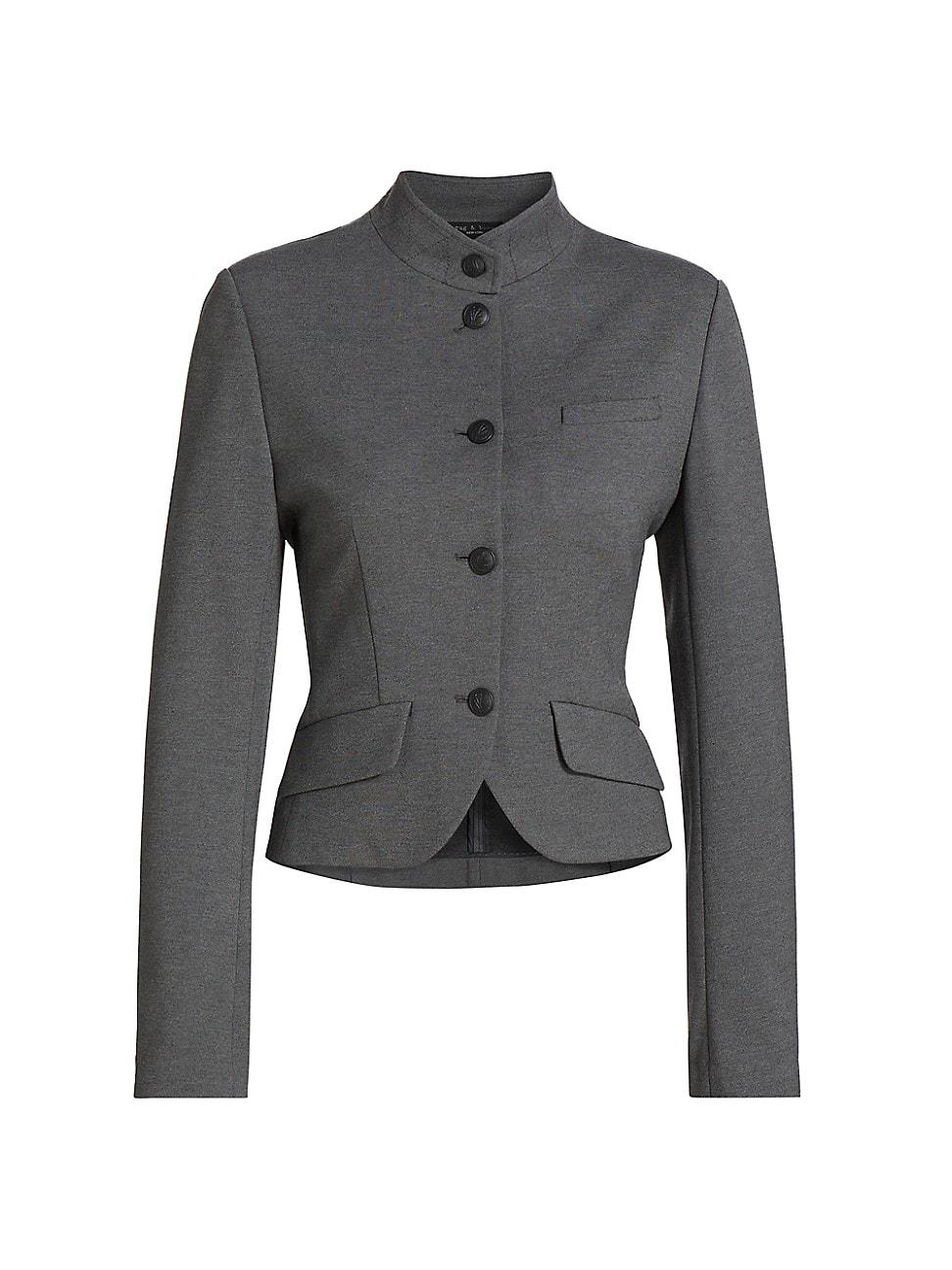 Womens Slade Cropped Ponte Blazer Size 0 Product Image