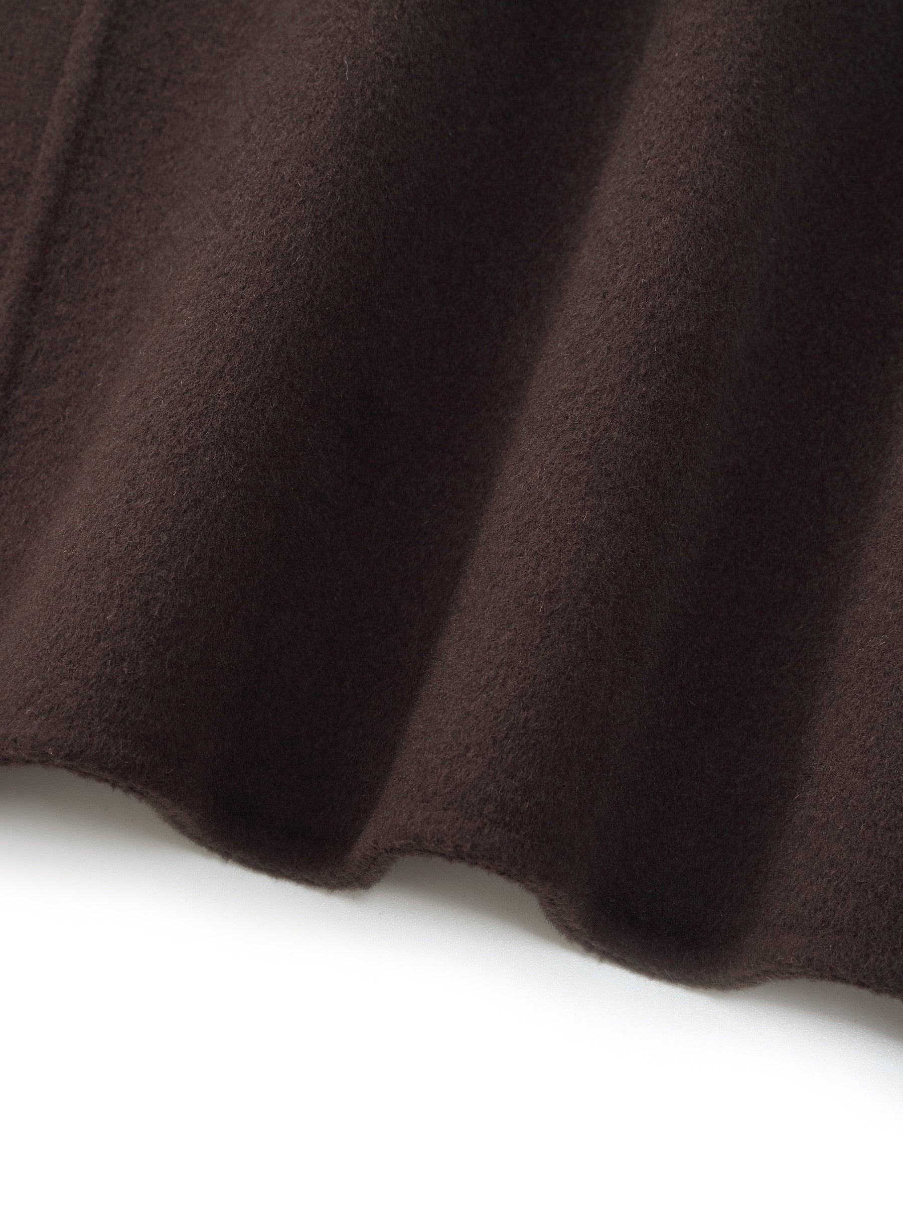 Cashmere Wool Blend Convertible Collar Women Wrap Coat Product Image