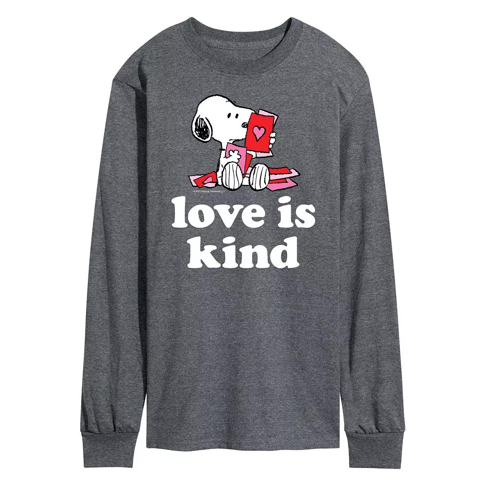 Men's Peanuts Love Is Kind Long Sleeve Tee,  Product Image