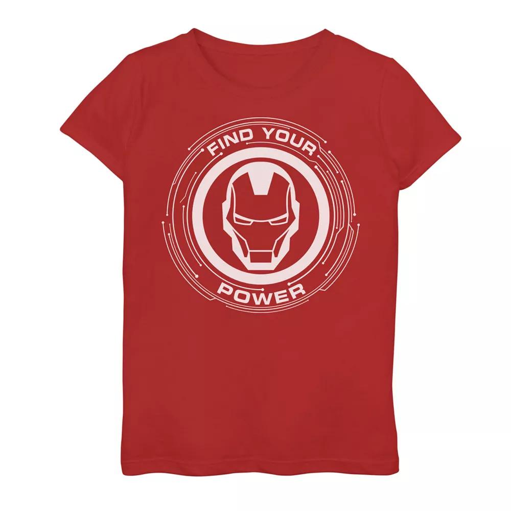 Girls 7-16 Marvel Iron Man Find Your Power Simple Logo Tee, Girl's,  Product Image
