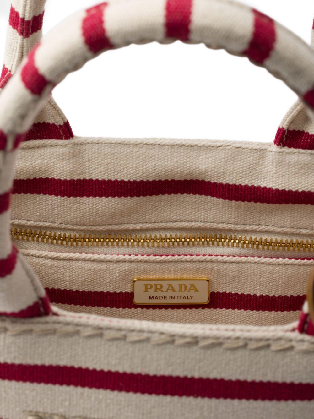 striped canvas mini bag Product Image