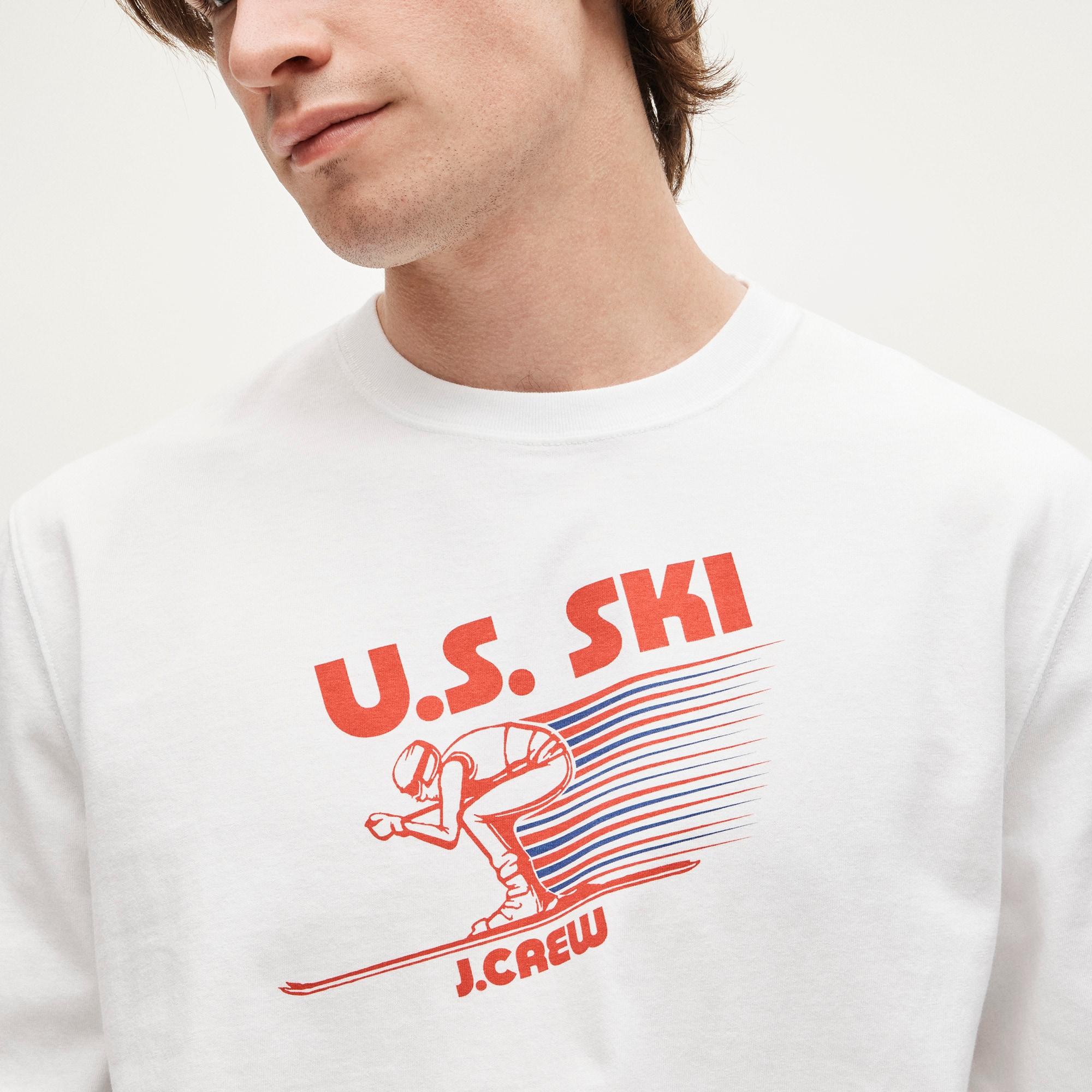 U.S. Ski & Snowboard by J.Crew long-sleeve premium-weight graphic T-shirt Product Image