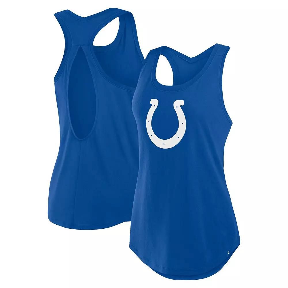 Women's Fanatics Royal Indianapolis Colts Iron Fan Tank Top,  Product Image