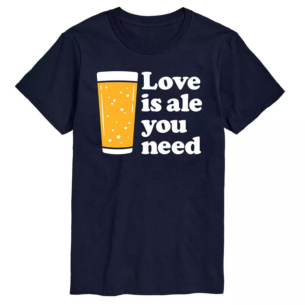 Men's Love Is Ale You Need Graphic Tee,  Product Image