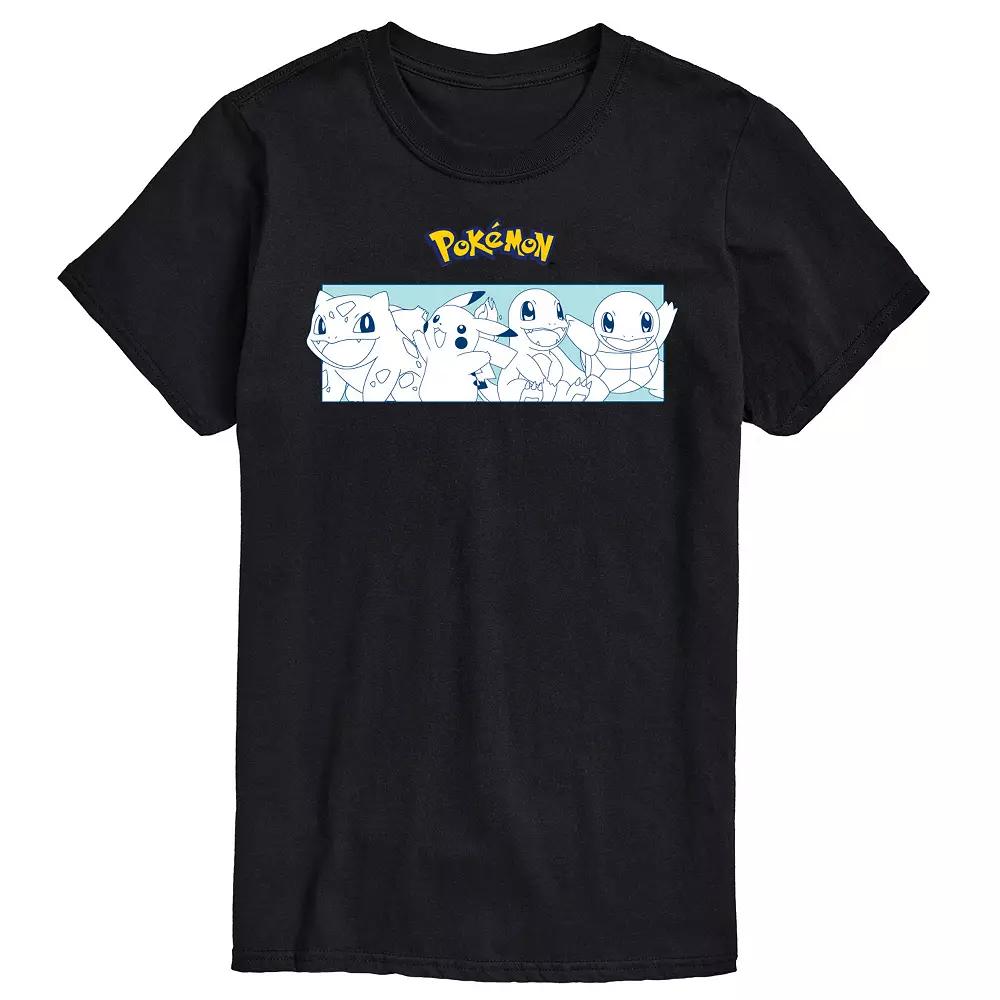 Men's Pokemon Starters Stripe Graphic Tee,  Product Image