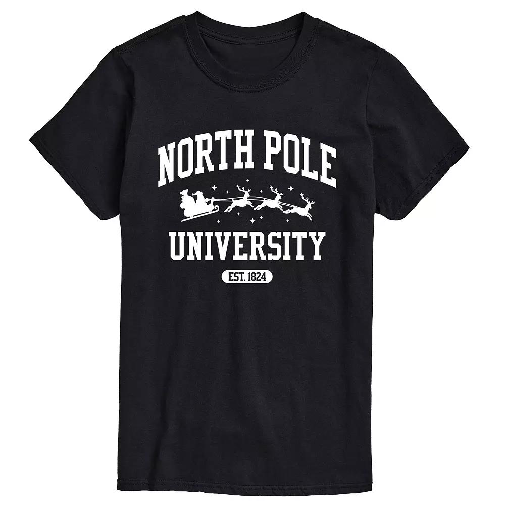 Big & Tall North Pole University Tee, Men's,  Product Image