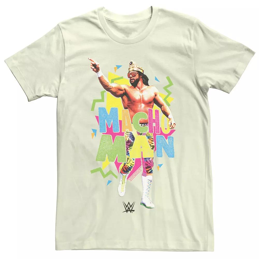 Men's WWE Macho Man Bright Party Poster Tee,  Product Image