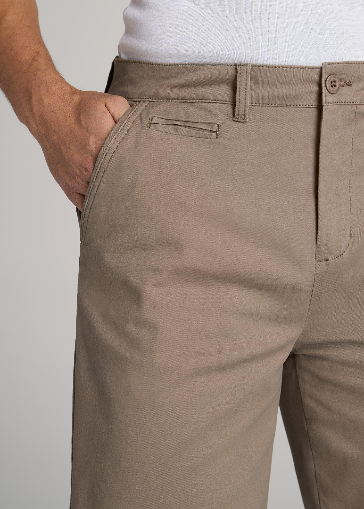 Chino Shorts for Tall Men in Desert Khaki Male Product Image