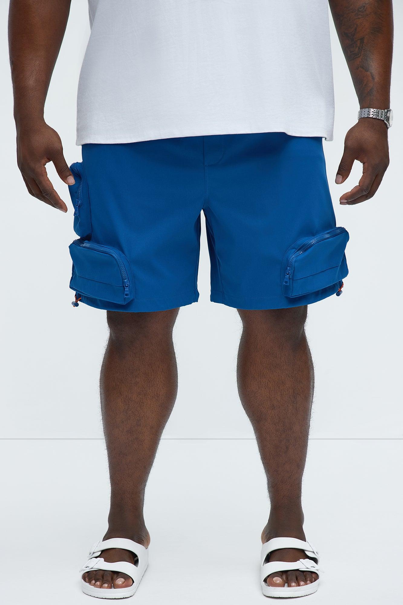 Gone Fishing Cargo Shorts - Blue Product Image