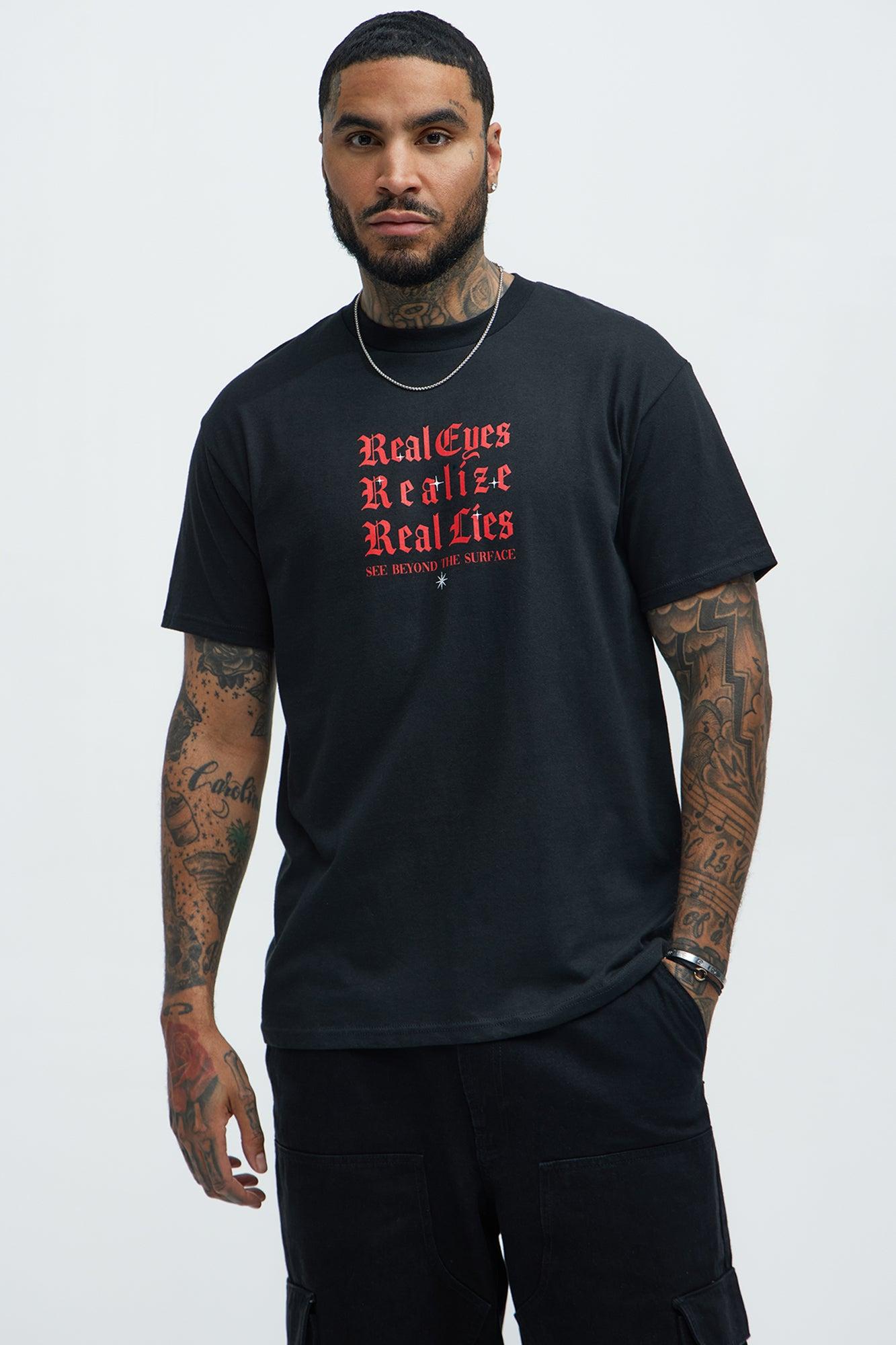 Real Eyes Short Sleeve Tee - Black Product Image