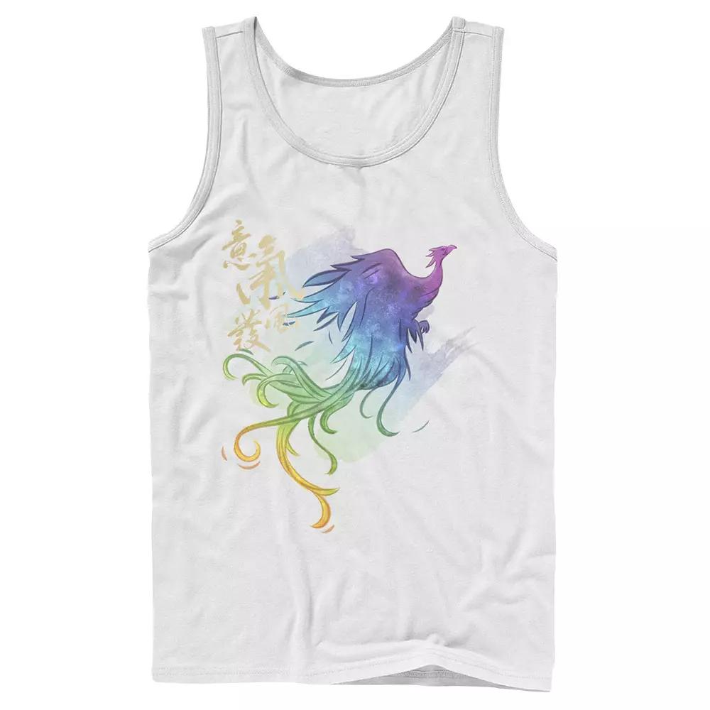 Men's Disney Mulan Live Action Phoenix Watercolor Tank Top,  Product Image