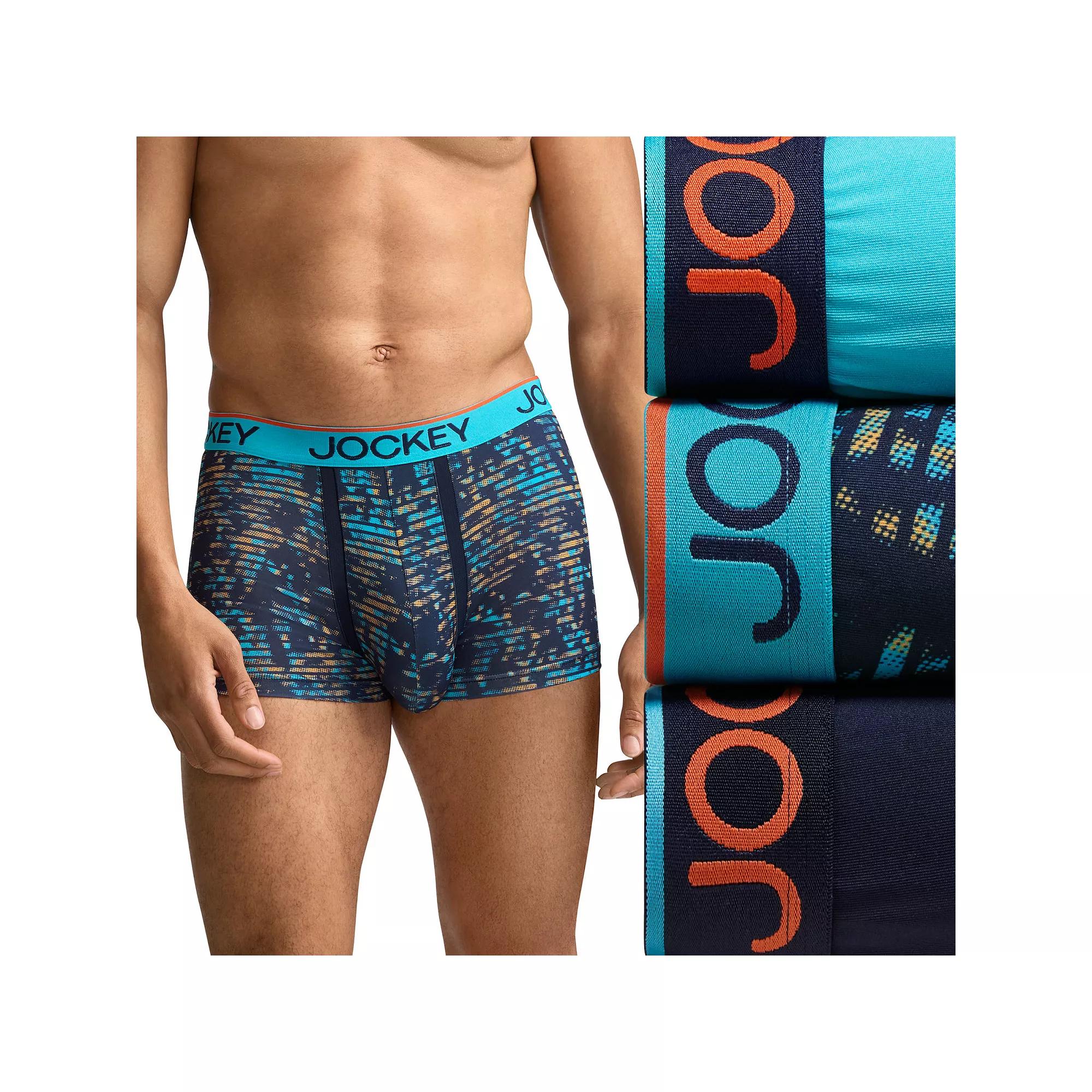 Men's Jockey® Chafe Proof Microfiber 3" Trunks 3-Pack,  Product Image