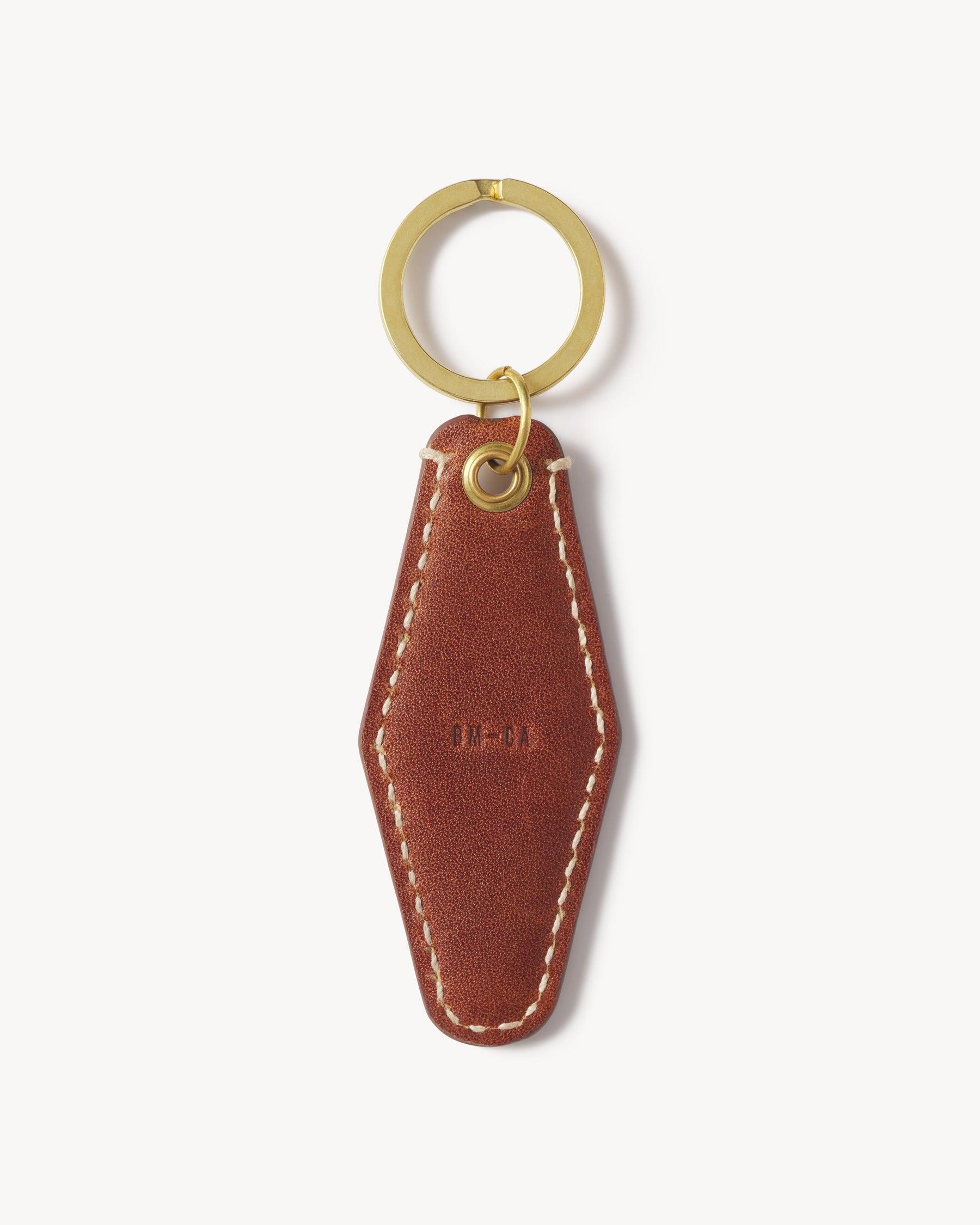 Cognac Countryman Full-Grain Leather Key Ring Product Image