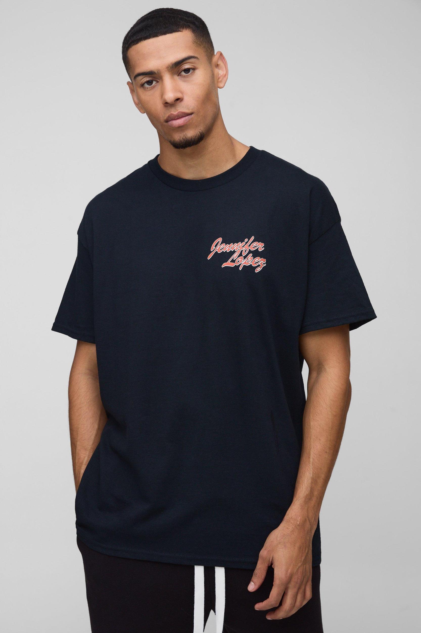 Oversized JLO Vintage License Print T-Shirt | boohooMAN USA Product Image