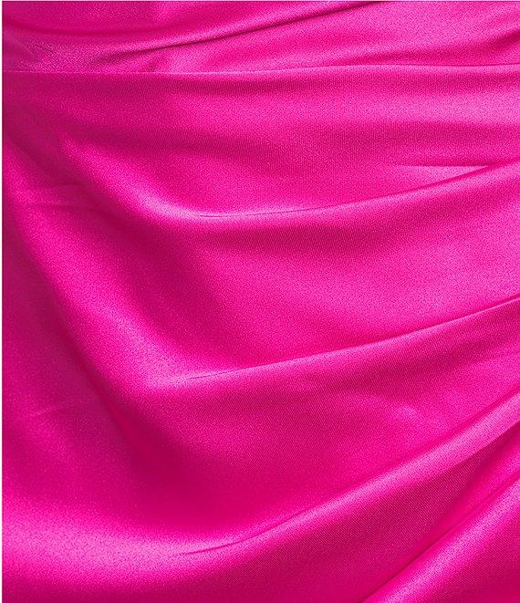 GB Satin Mini Dress With Scarf Product Image