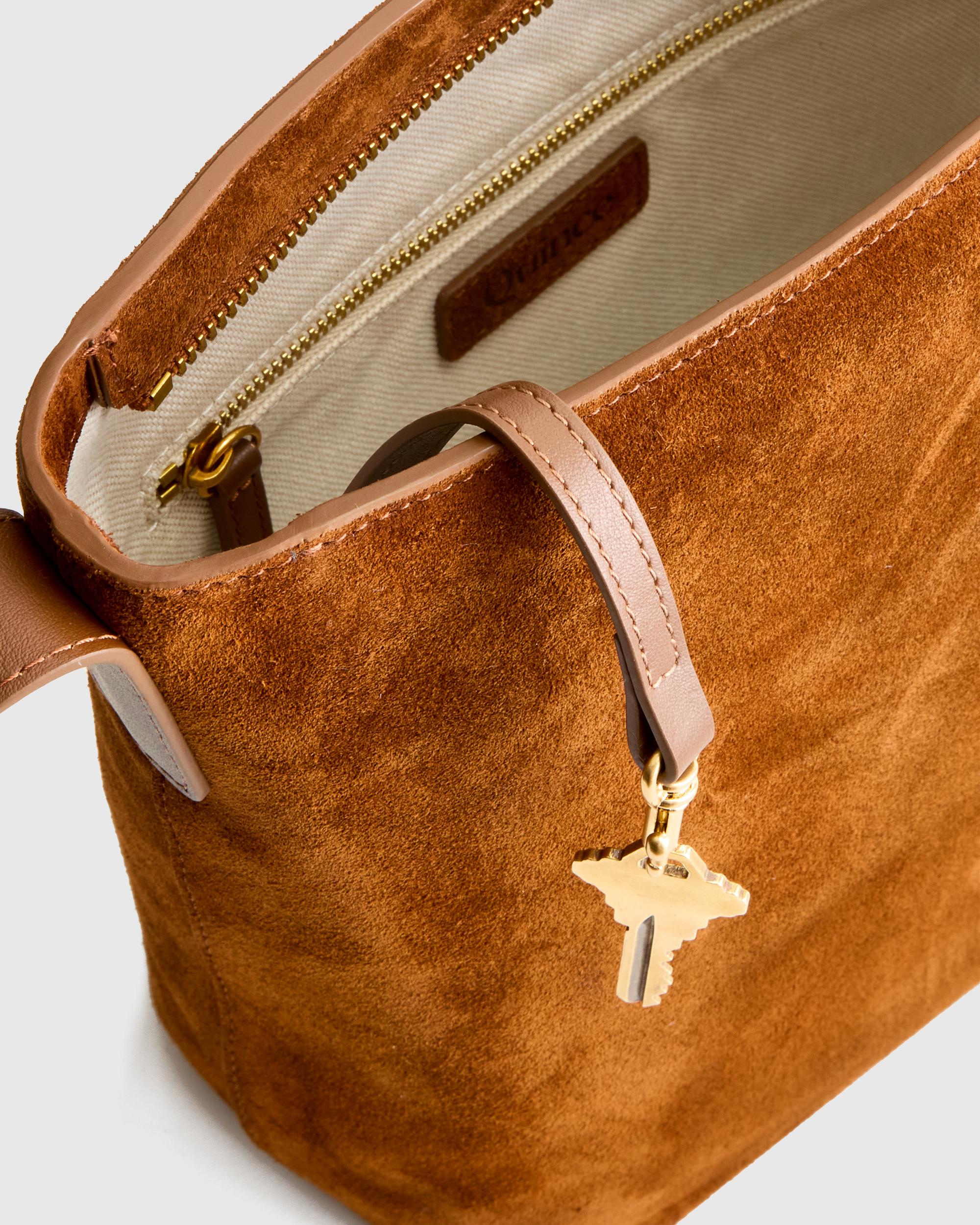 Quince | Women's Italian Suede Bucket Crossbody Suede Leather Product Image
