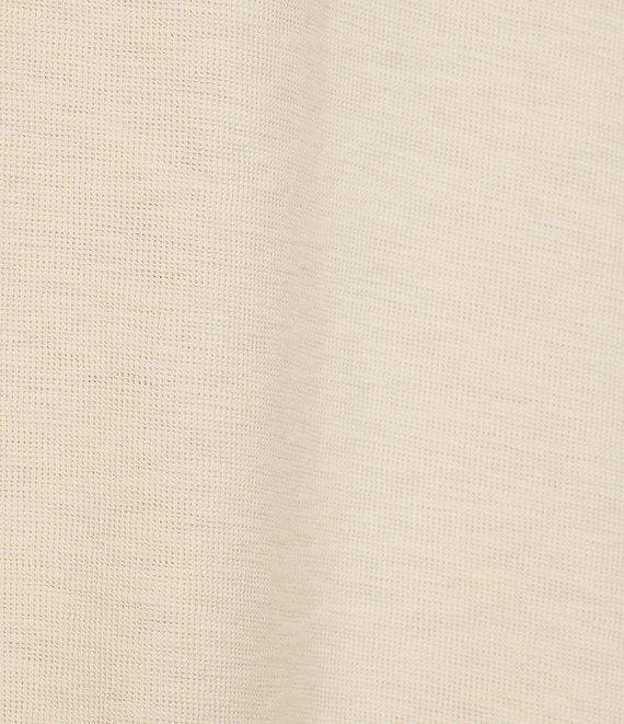 Le' AL.X Stretch Knit Organic Cotton Crew Neck Dropped Long Sleeve Pullover Coordinating Sweatshirt Product Image