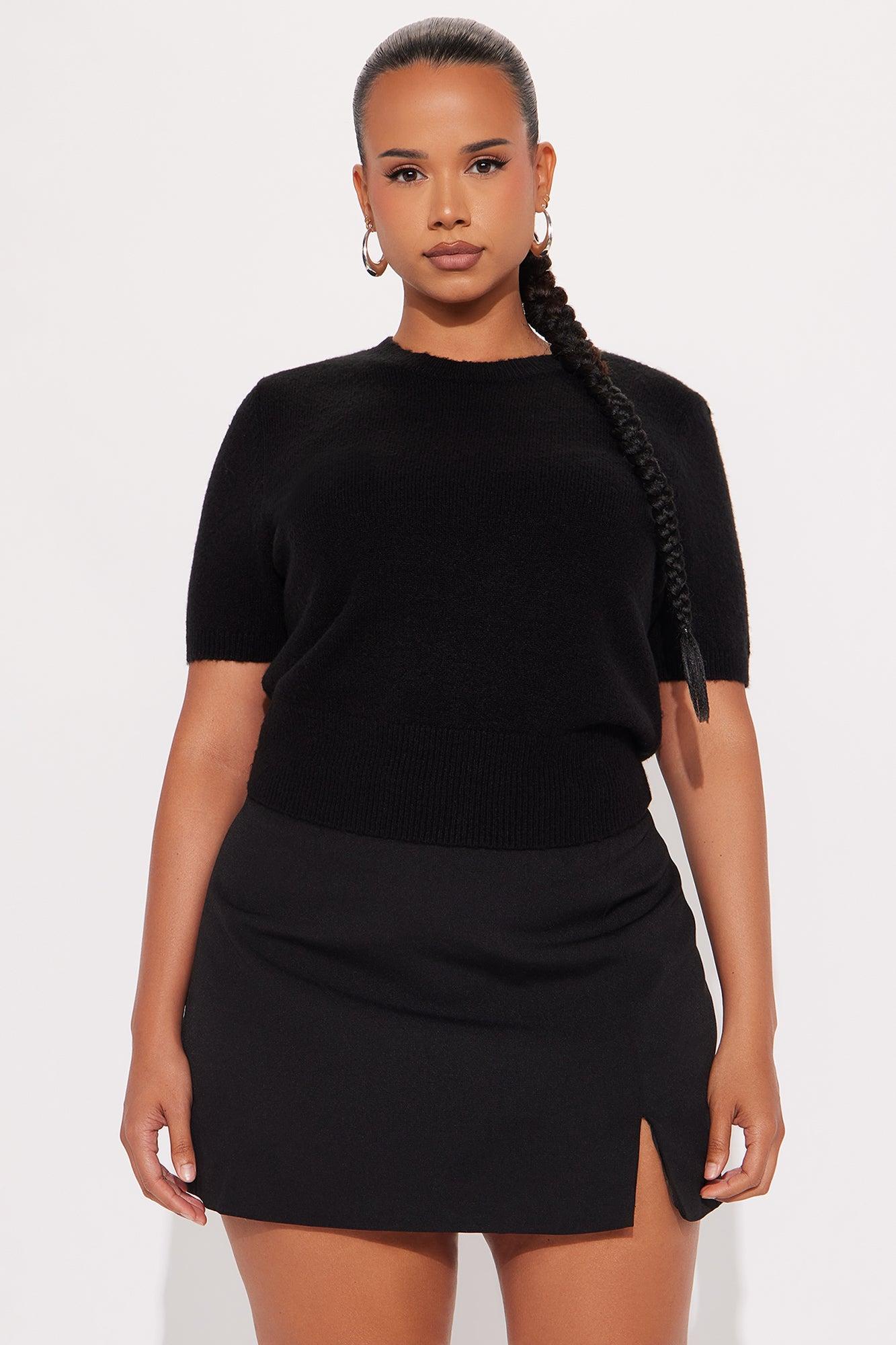 Living For The Weekend Pullover Sweater - Black Female Product Image