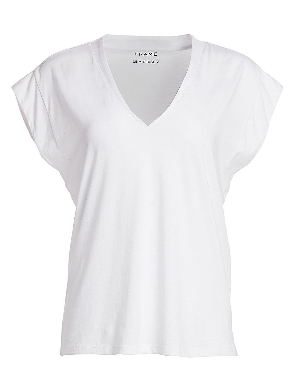Womens Le Mid Rise V-Neck Tee Product Image