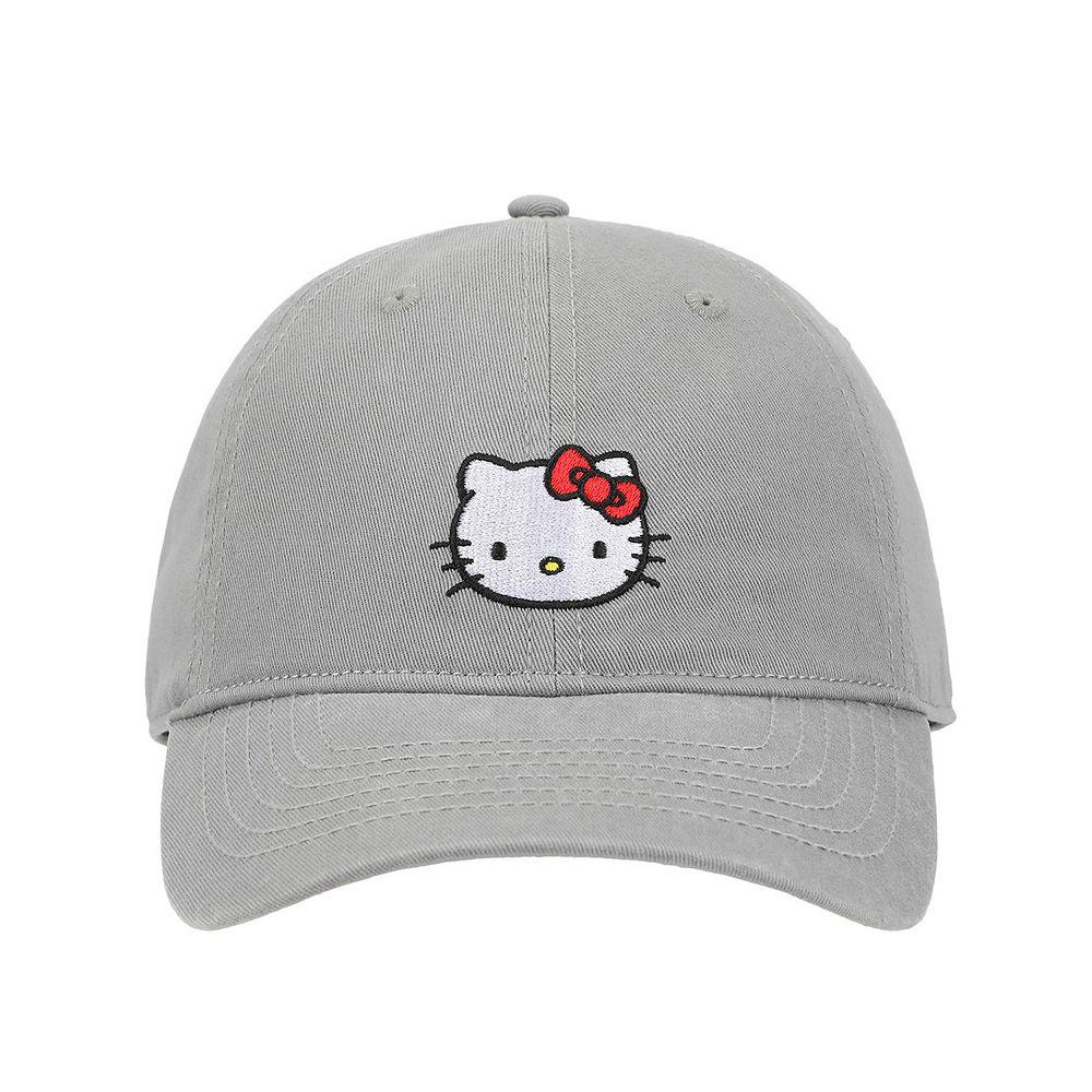 Women's Hello Kitty Embroidered Hat, Gray Product Image