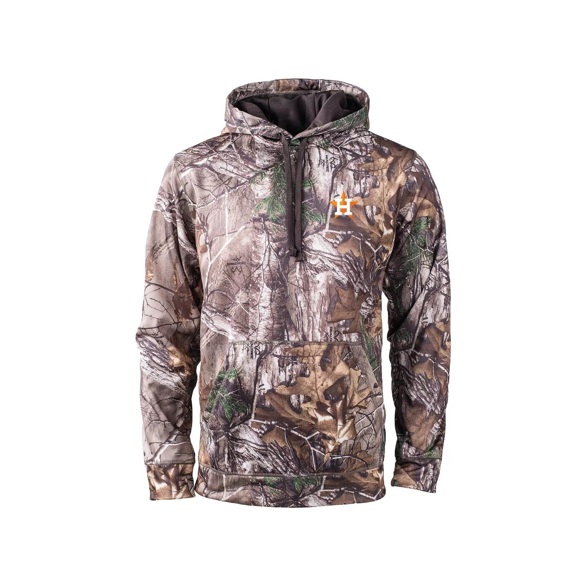 Men's Dunbrooke Camo Houston Astros Champion Realtree Pullover Hoodie, Size: Small, Green Product Image