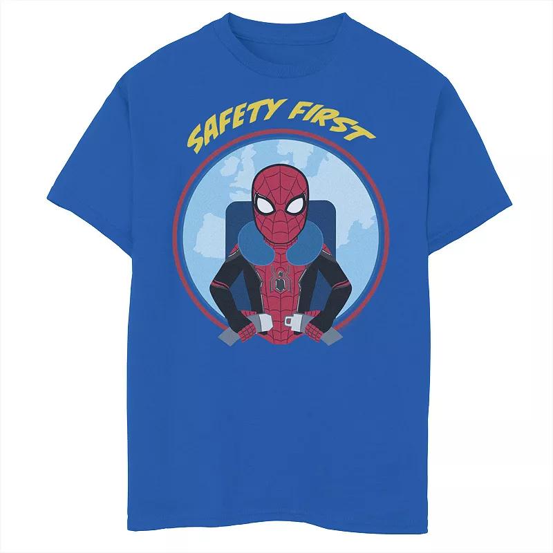Boys 8-20 Marvel Spider-Man Far From Home Safety First Circle Portrait Graphic Tee, Boy's,  Product Image
