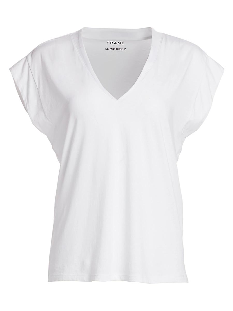 Womens Le Mid Rise V-Neck Tee Product Image