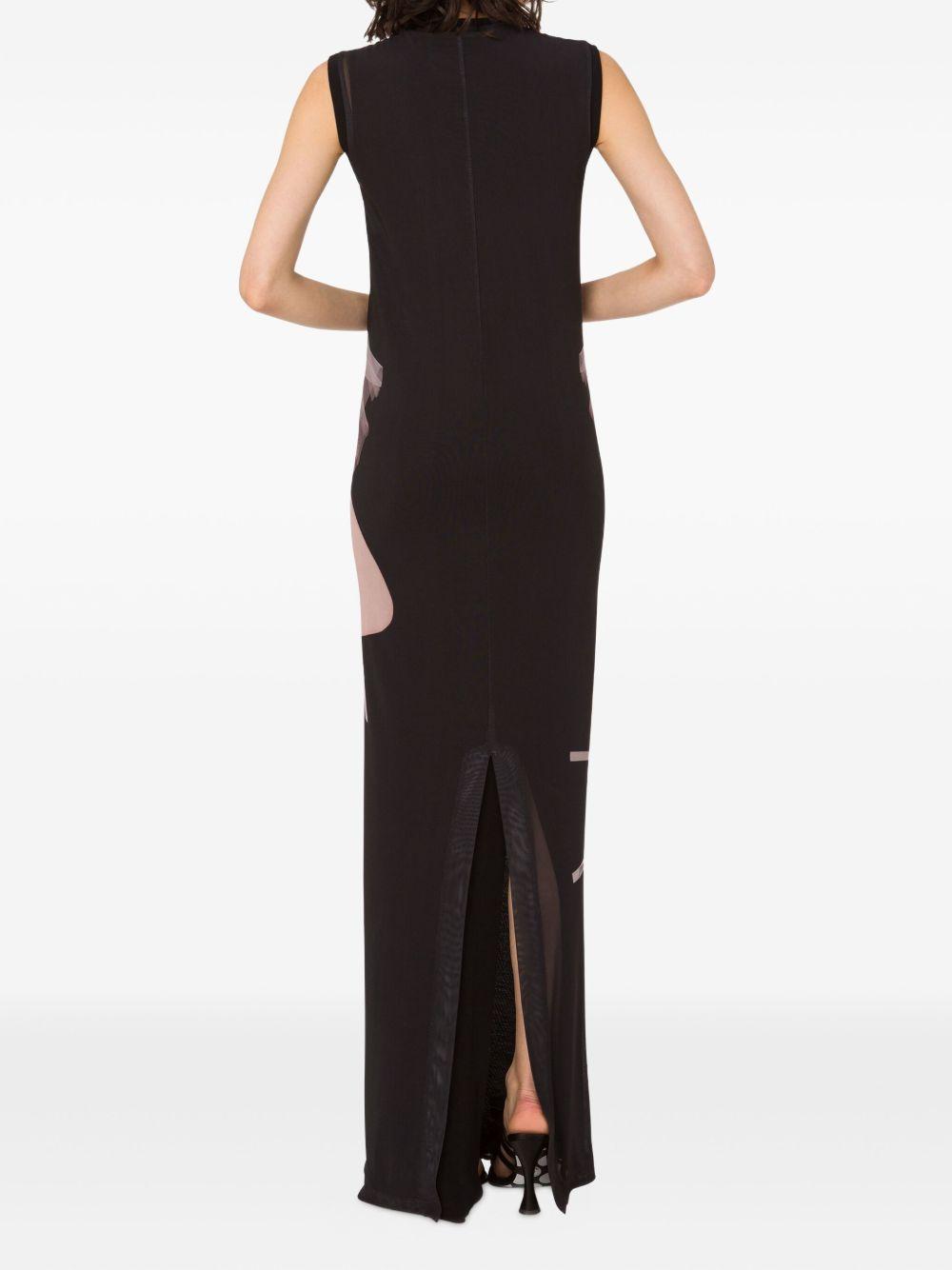 ballet-print maxi dress Product Image