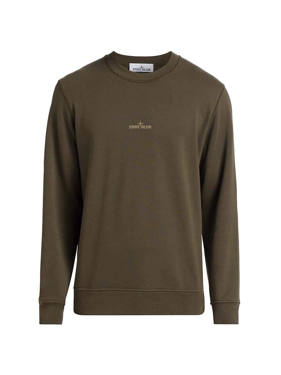 Mens Logo Cotton Crewneck Sweatshirt Product Image
