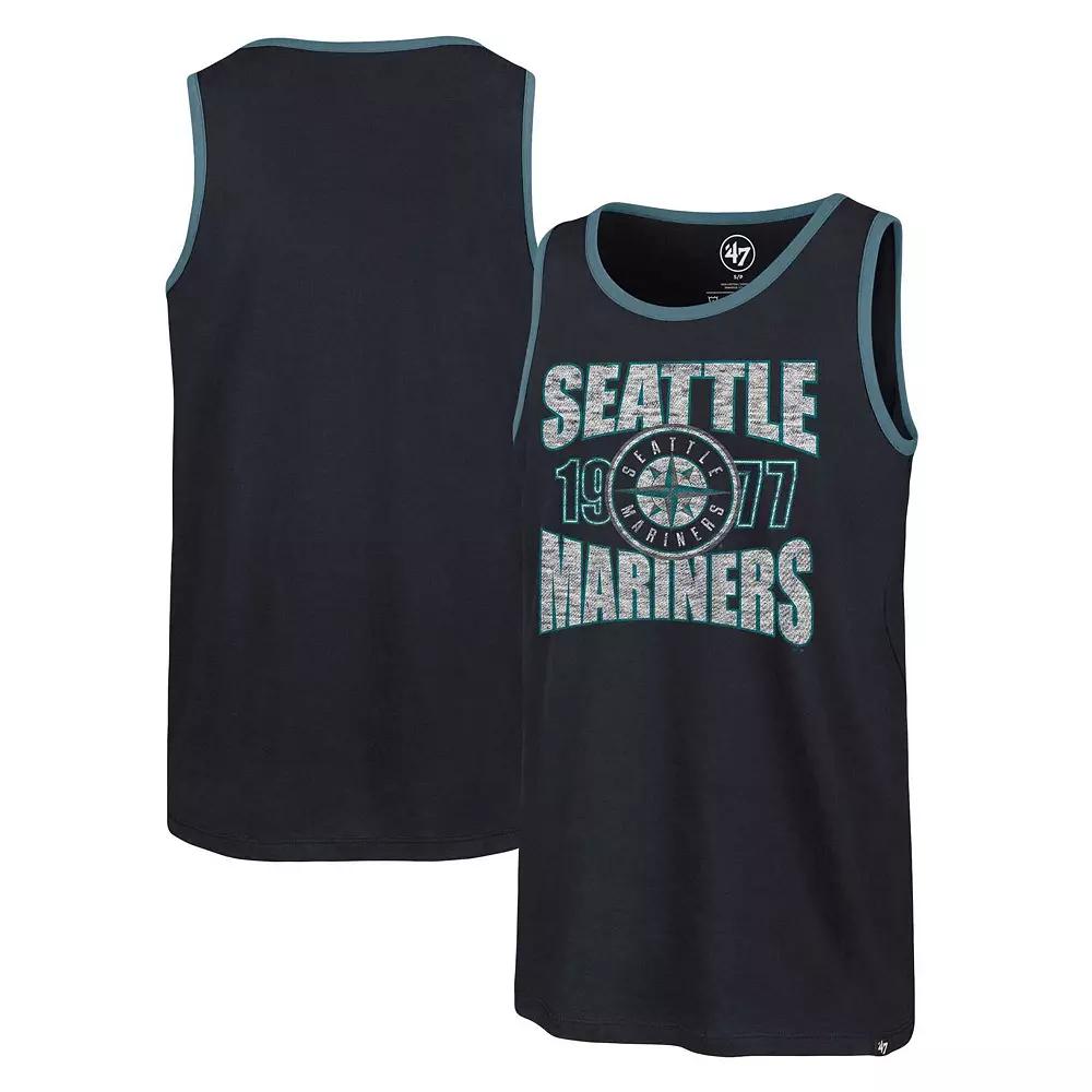 Men's '47 Navy Seattle Mariners Upload Franklin Tank Top,  Product Image