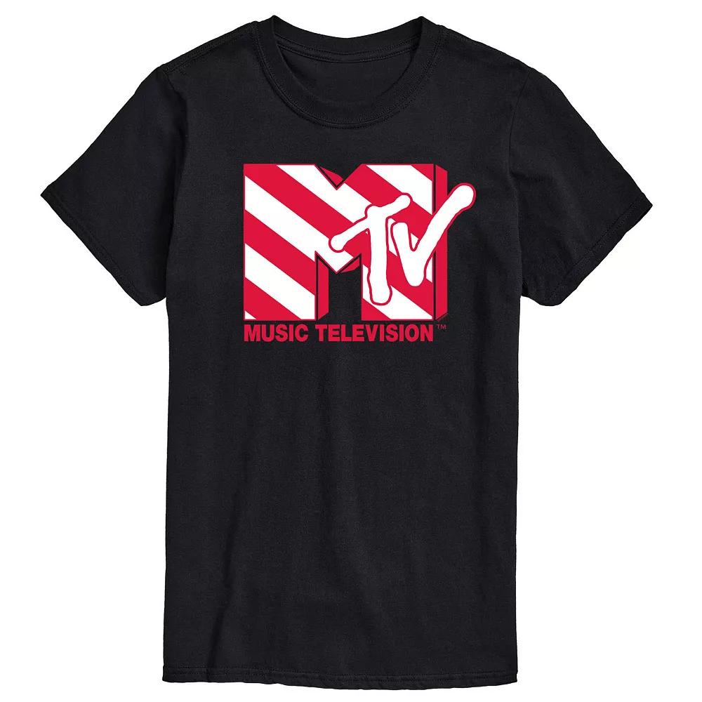 Men's MTV Candy Cane Logo Graphic Tee,  Product Image
