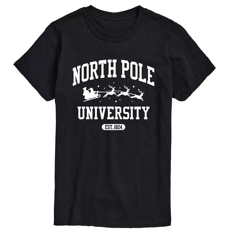 Big & Tall North Pole University Tee, Men's,  Product Image