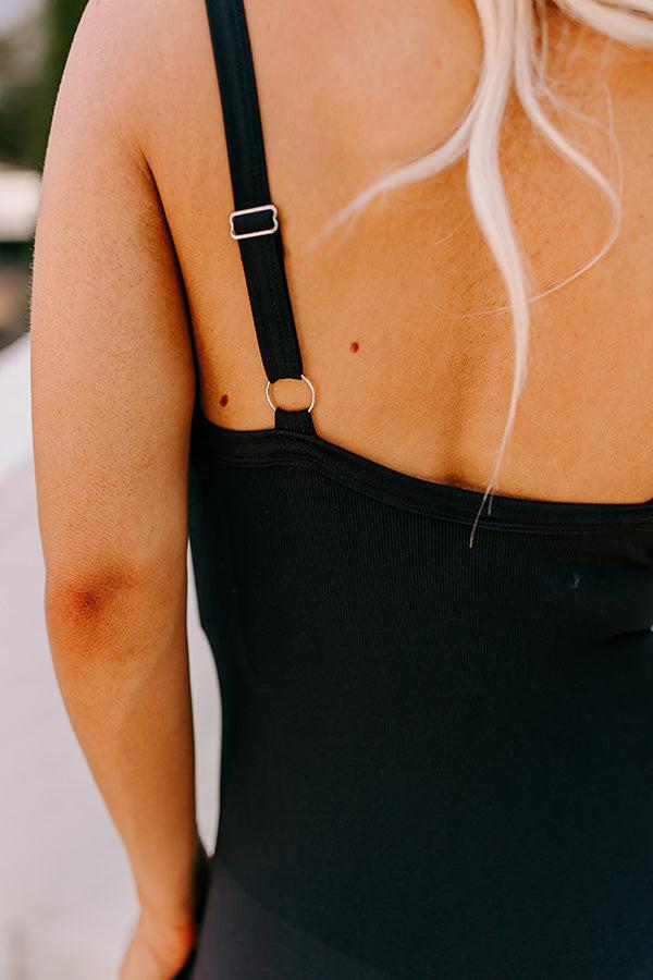 Barre Above The Rest Romper In Black Product Image