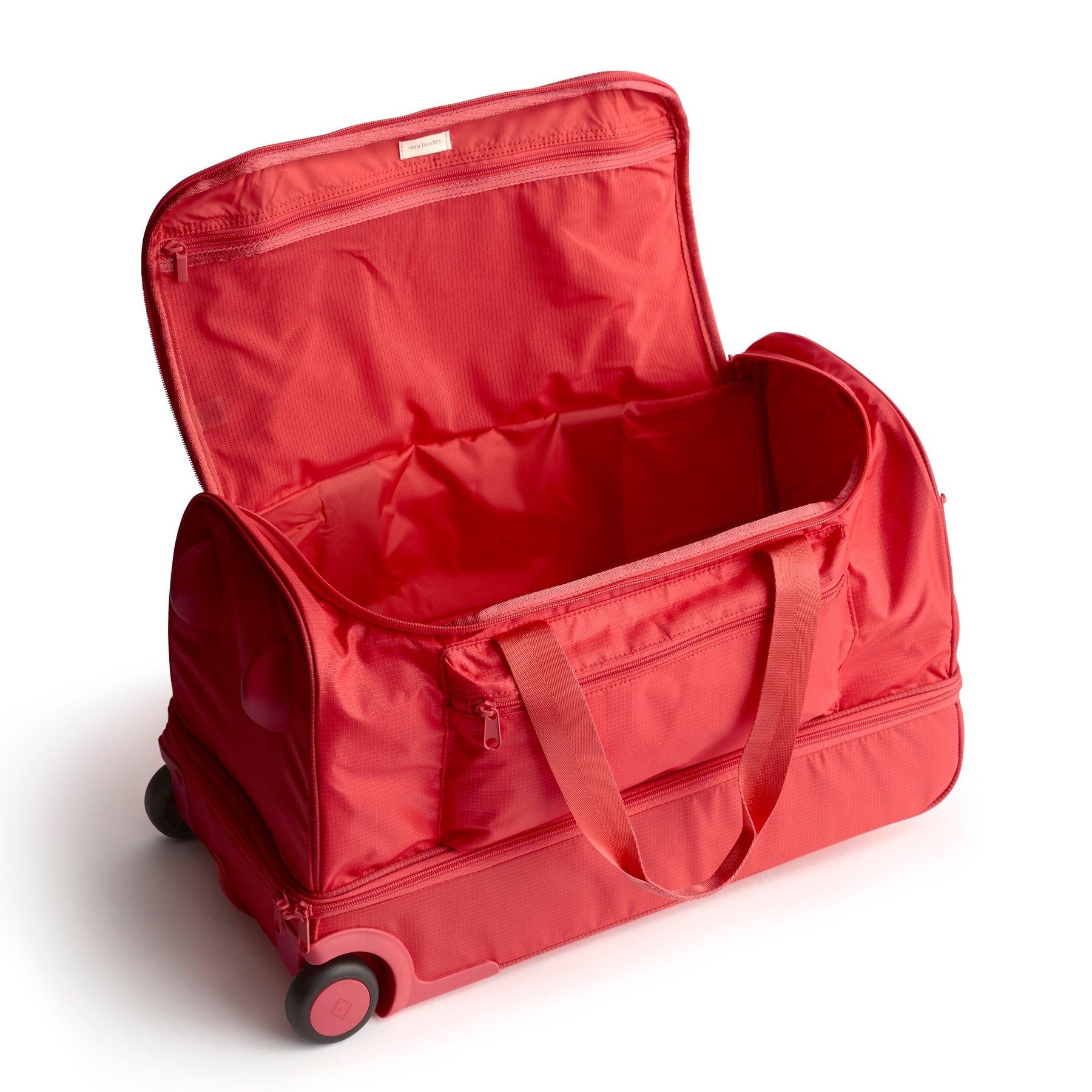 Vera Bradley Adair Rolling Duffel Bag Women in Red Product Image