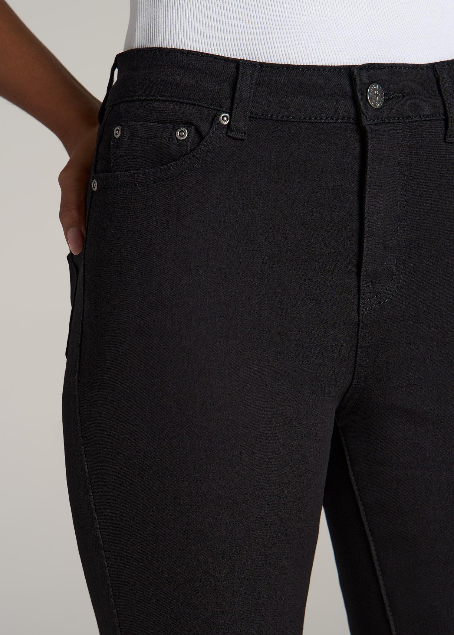 Georgia High-Rise Skinny Jeans for Tall Women in Black Female Product Image