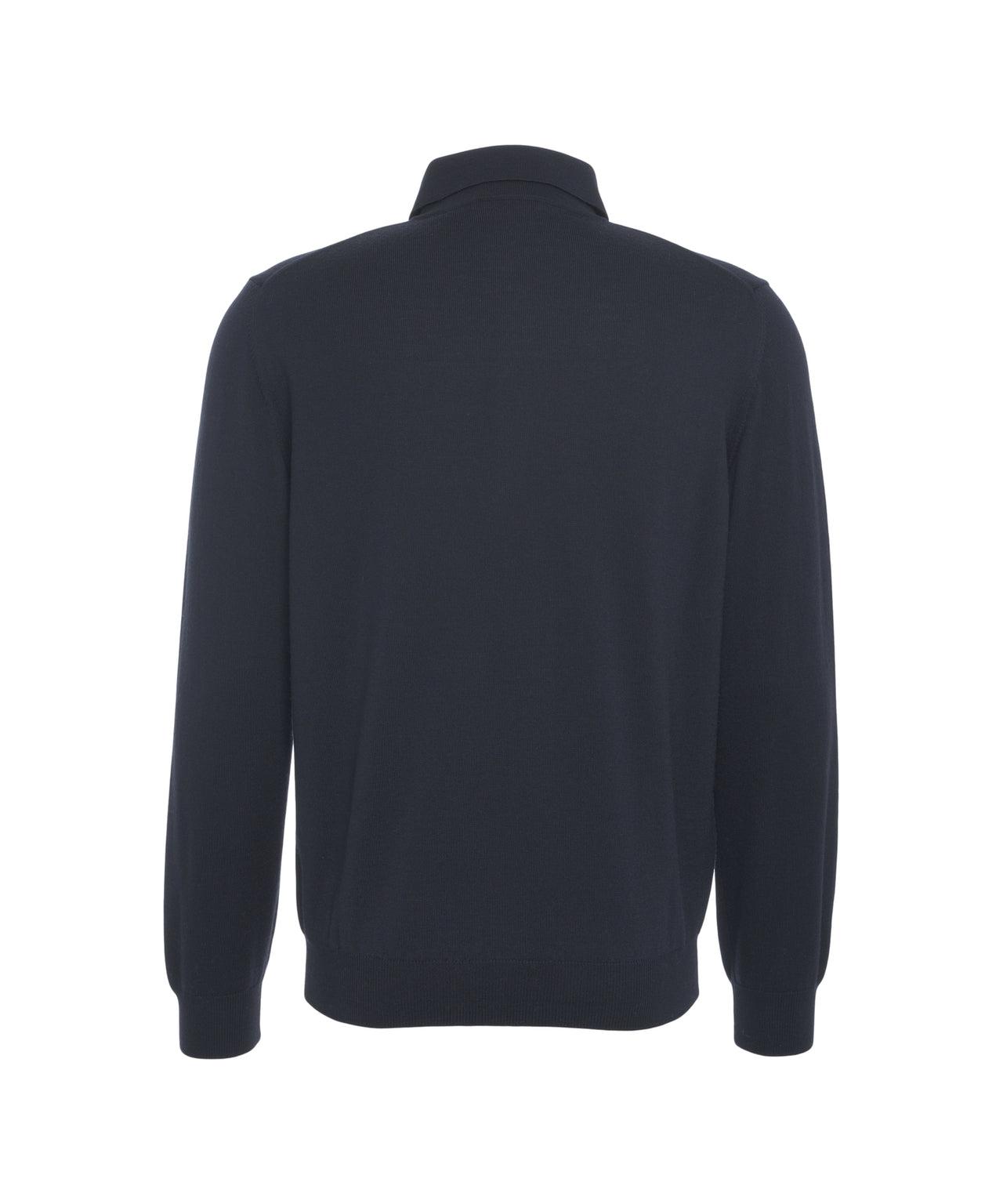 Knit polo shirt Product Image