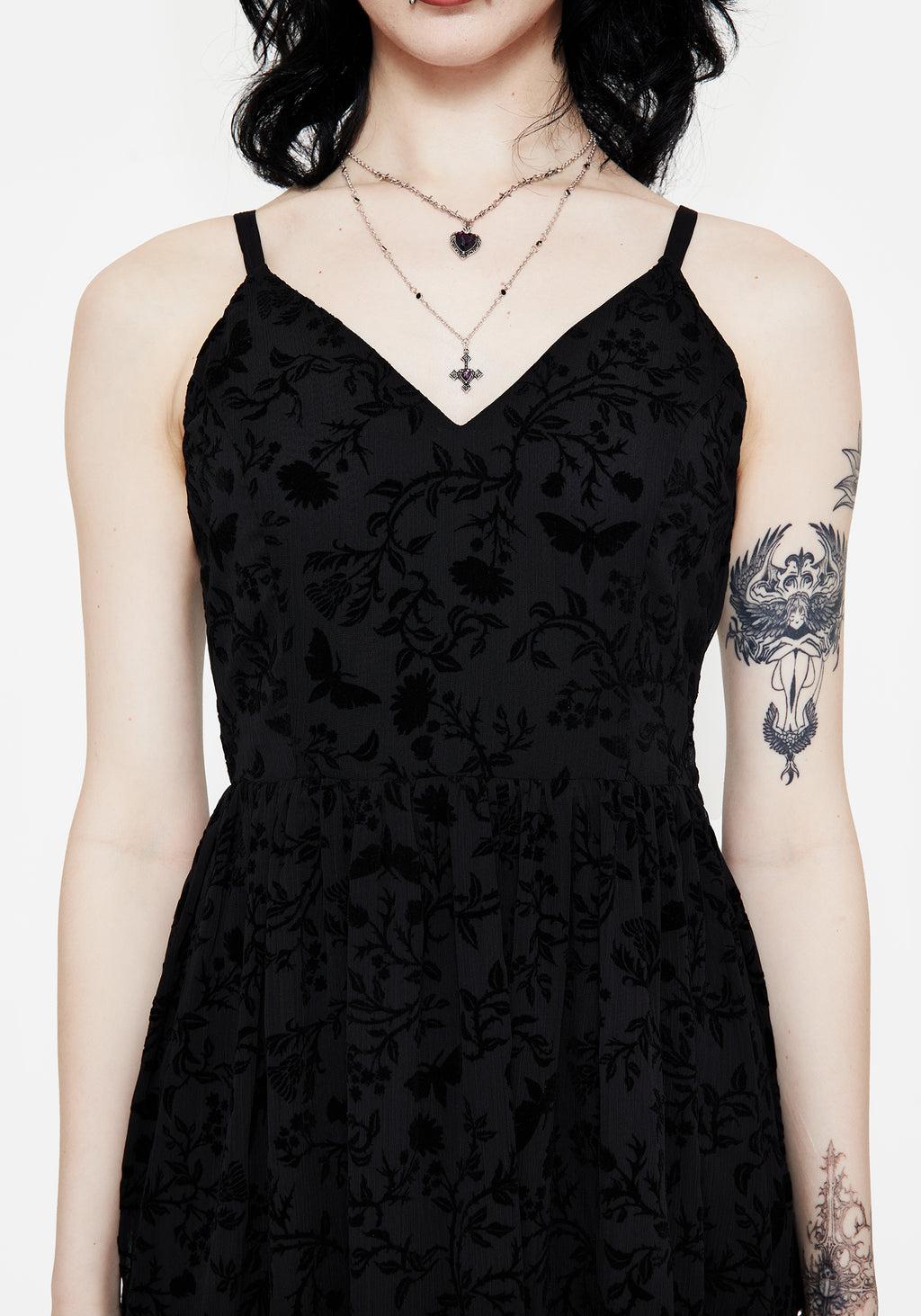 Faustina Flocked Chiffon Maxi Cami Dress Product Image