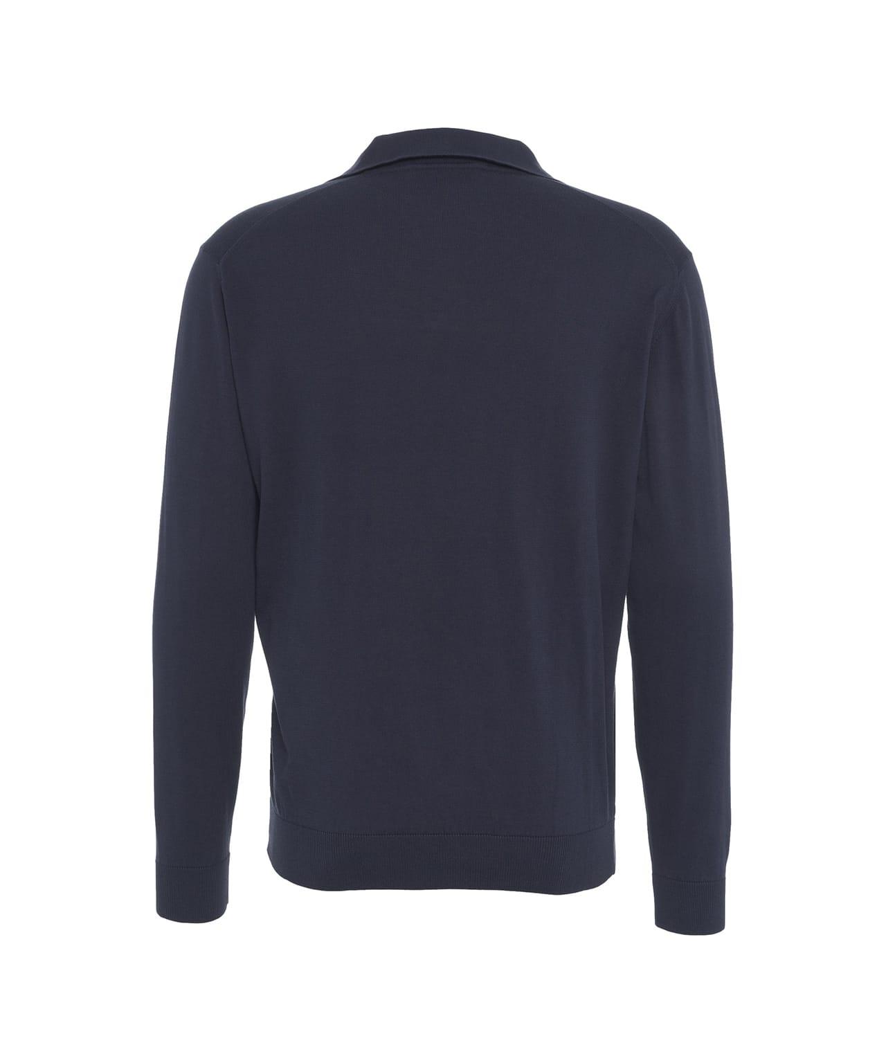 Knit sweater with V-neck Product Image