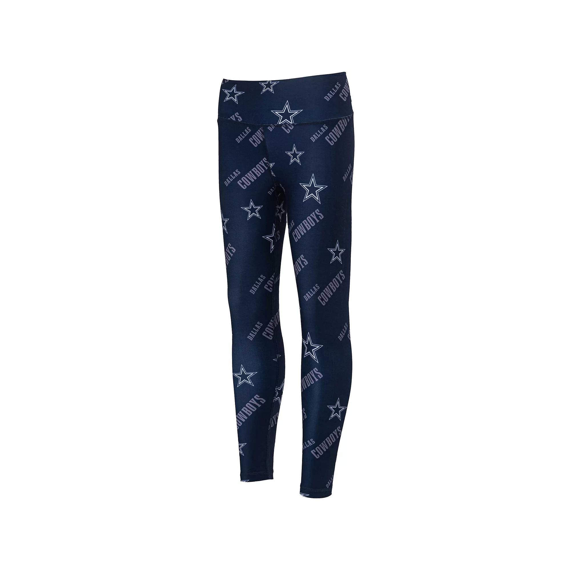 Women's Concepts Sport Navy Dallas Cowboys Breakthrough Allover Print Lounge Leggings,  Product Image