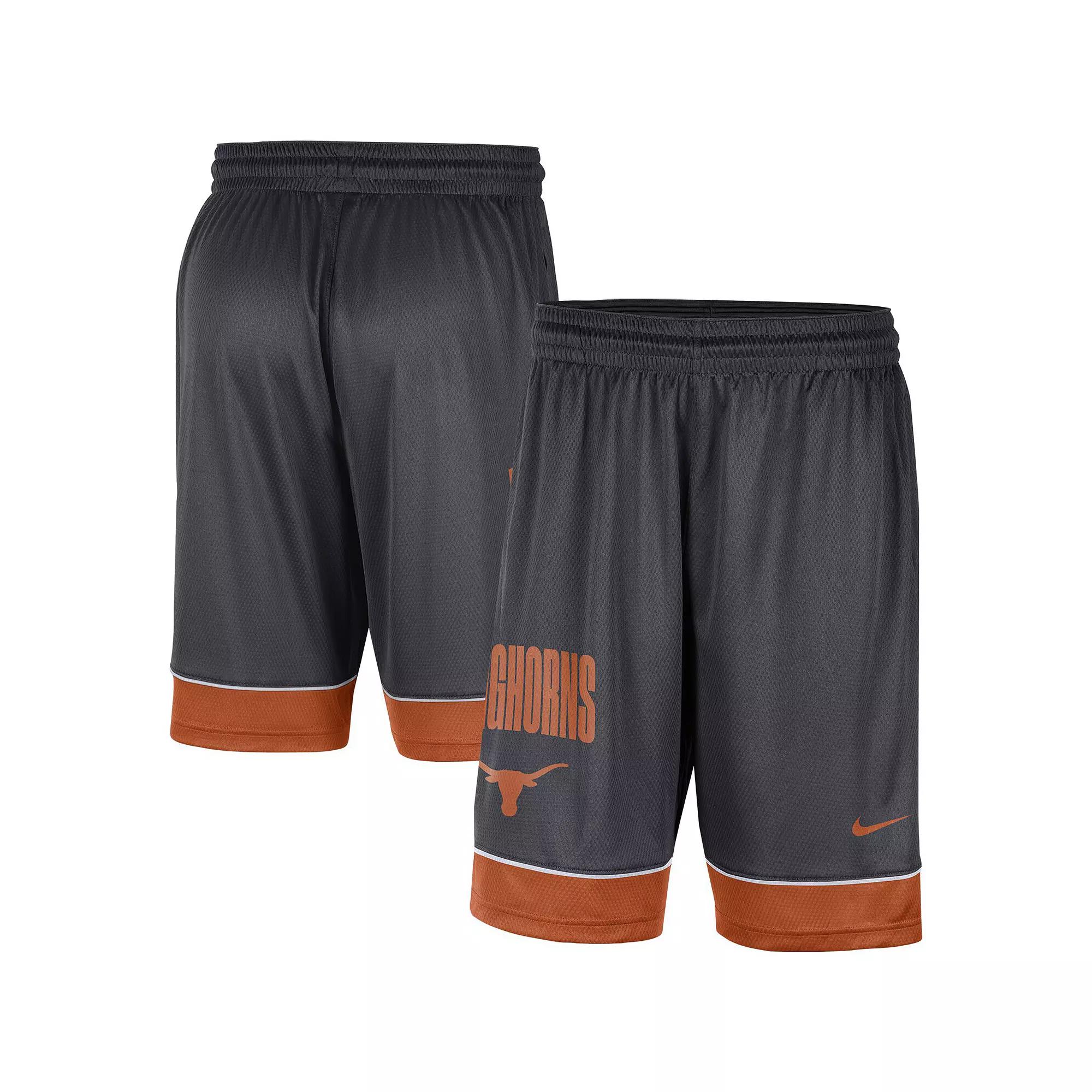 Men's Nike Charcoal/Orange Clemson Tigers Fast Break Performance Shorts,  Product Image