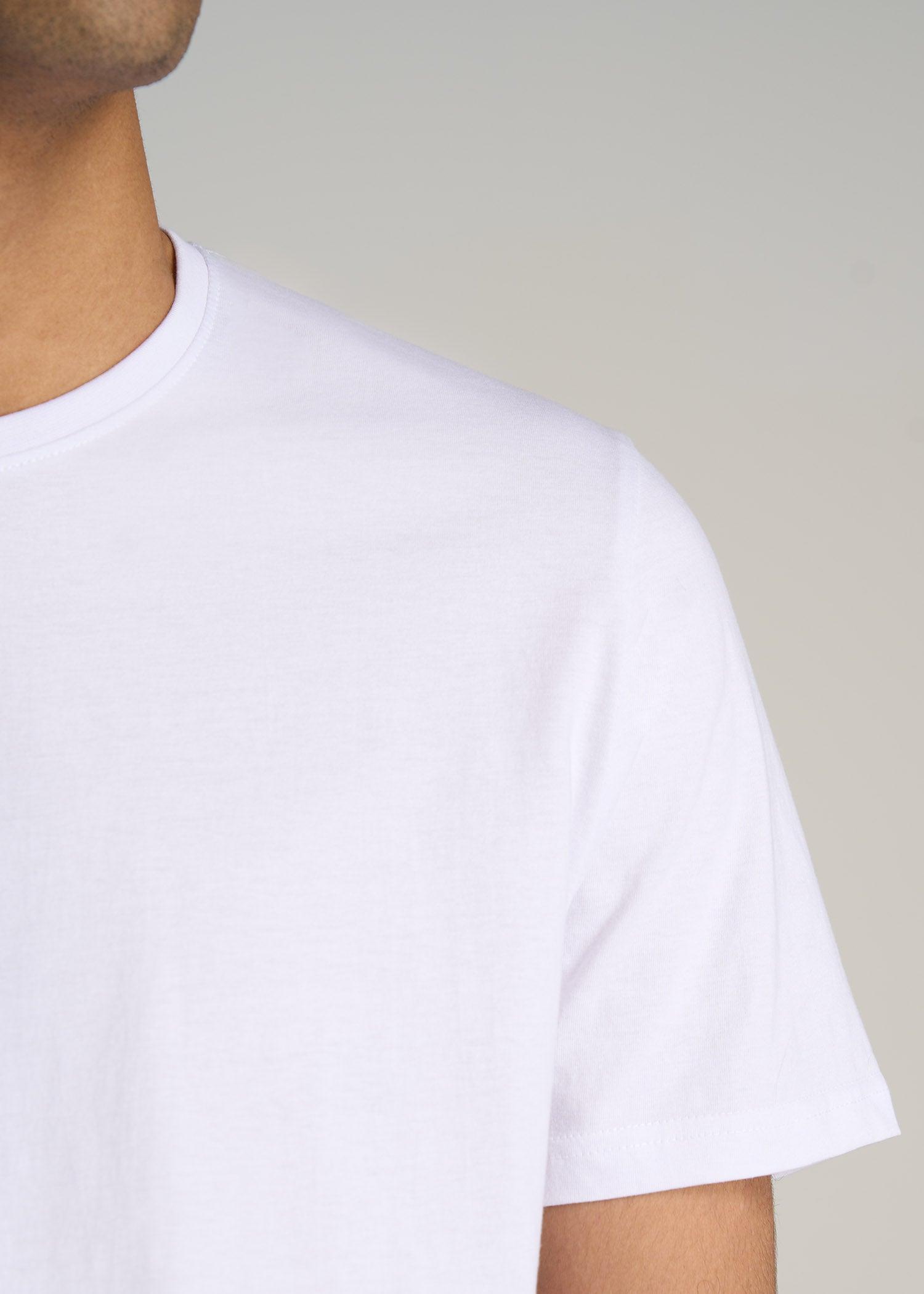 The Everyday Regular Fit Crewneck T-Shirt for Tall Men in White Male Product Image