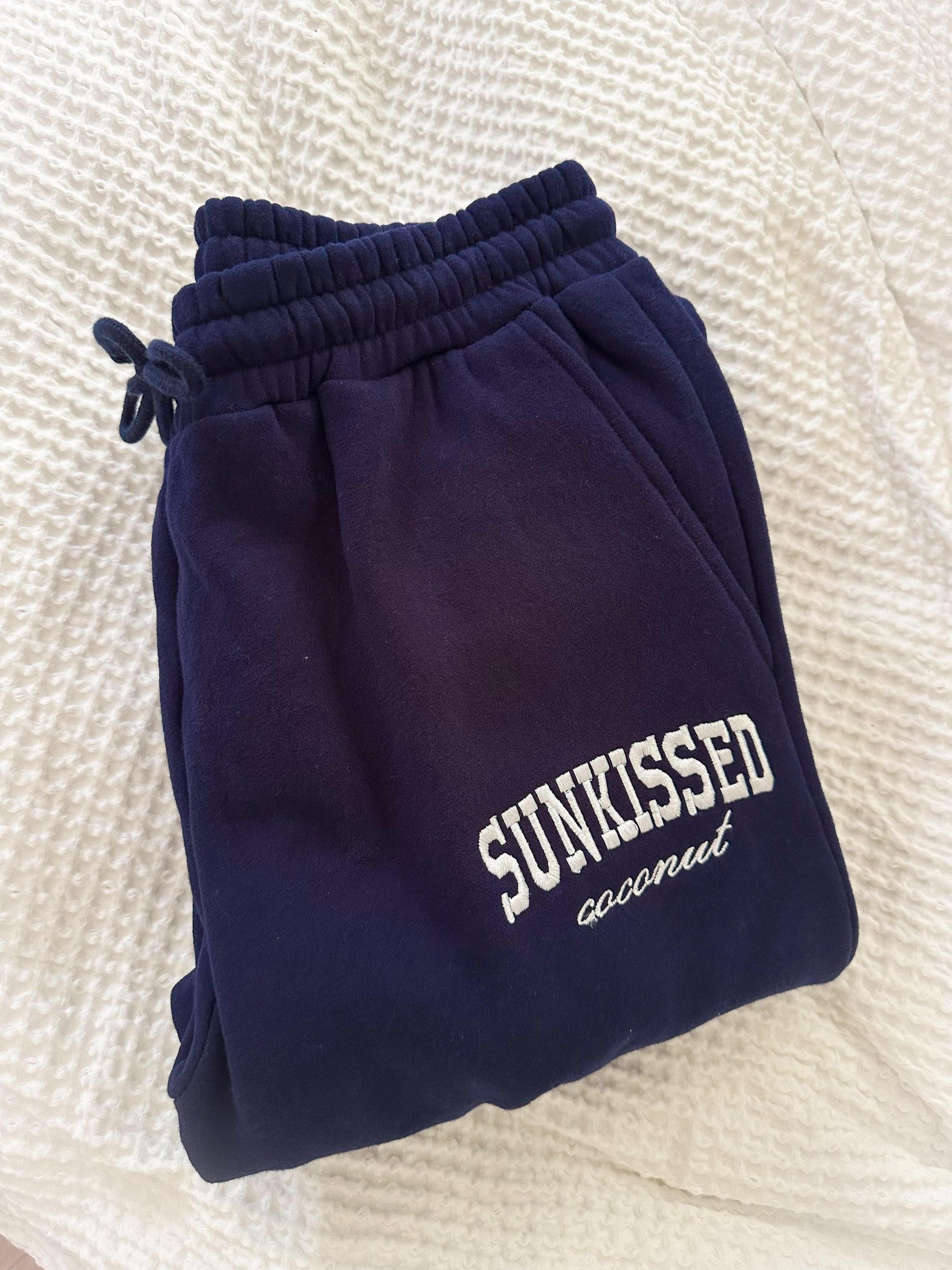 Navy Blue Yacht Club Jogger Sweatpants Product Image