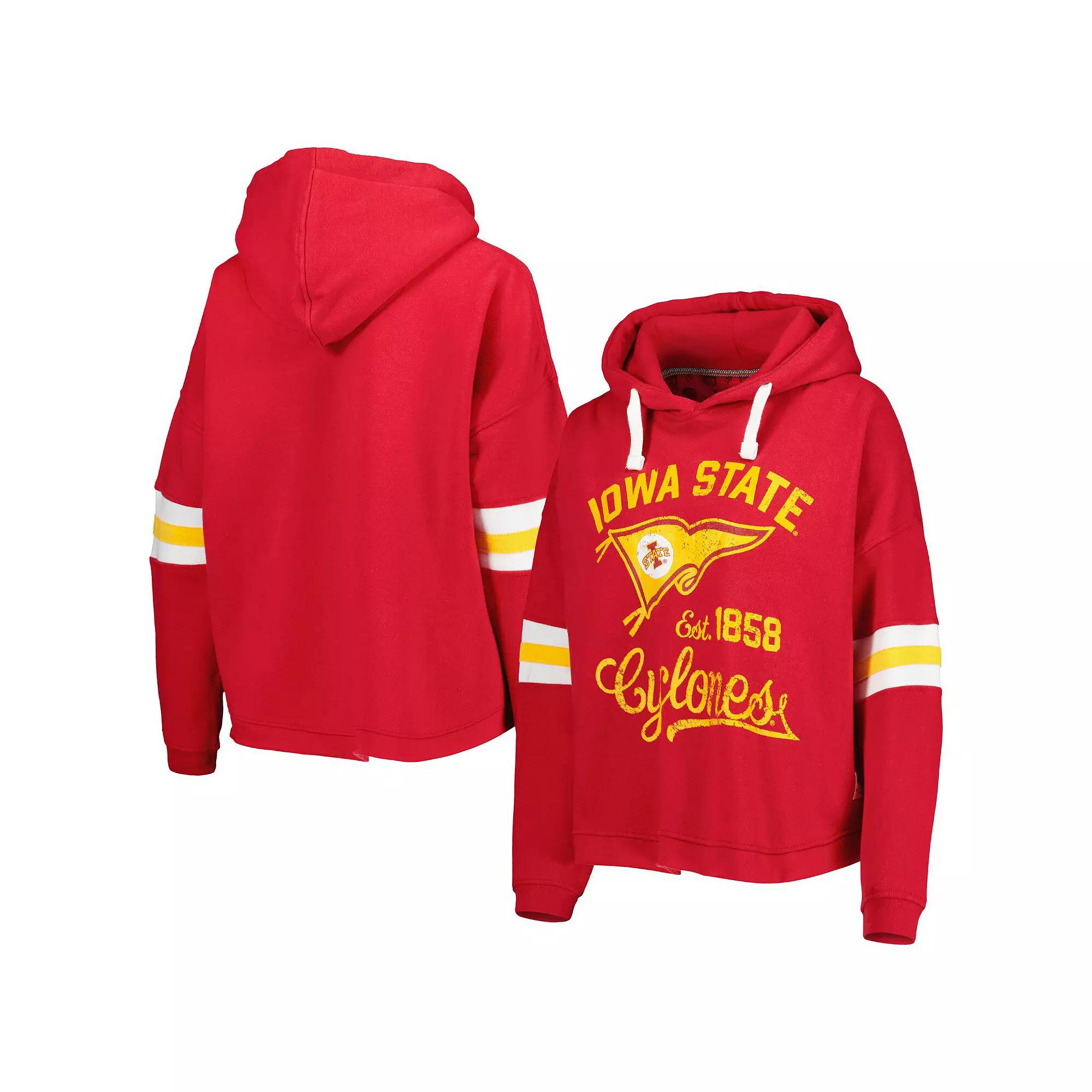 Women's Pressbox Cardinal Iowa State Cyclones Super Pennant Pullover Hoodie,  Product Image