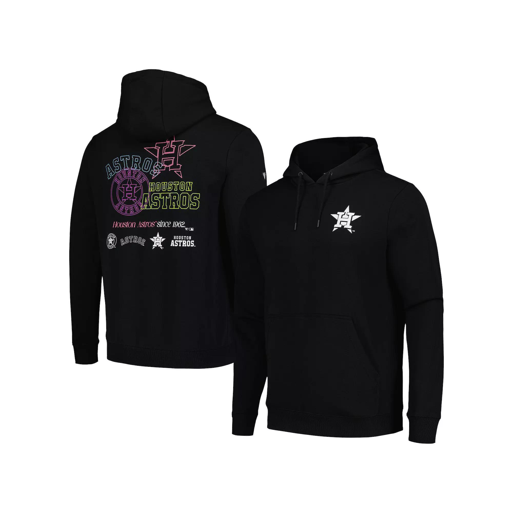 Men's Levelwear Black Houston Astros Podium Vintage Pullover Hoodie,  Product Image