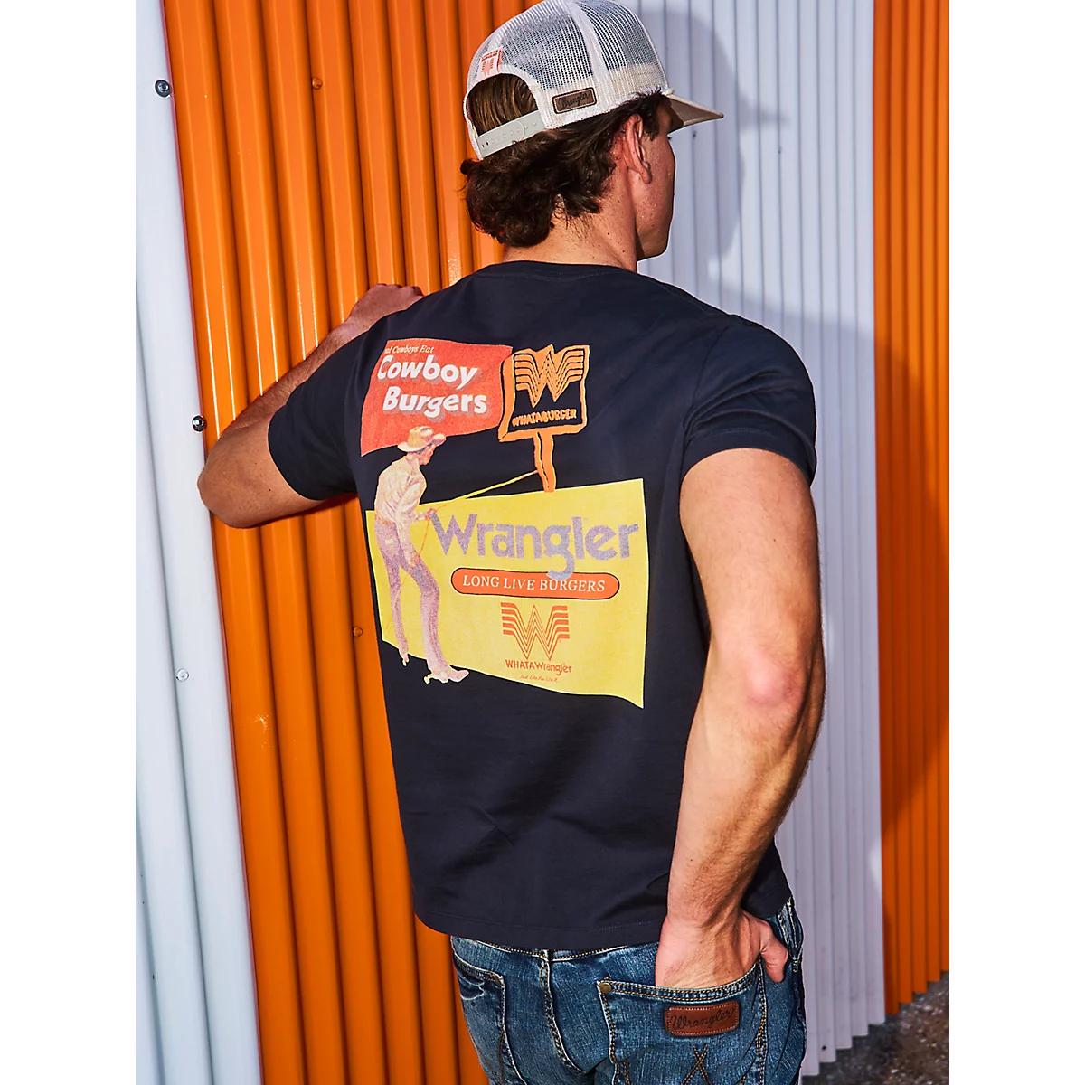 Wrangler x Whataburger Men's Cowboy Burgers T-Shirt in Marshmallow Product Image