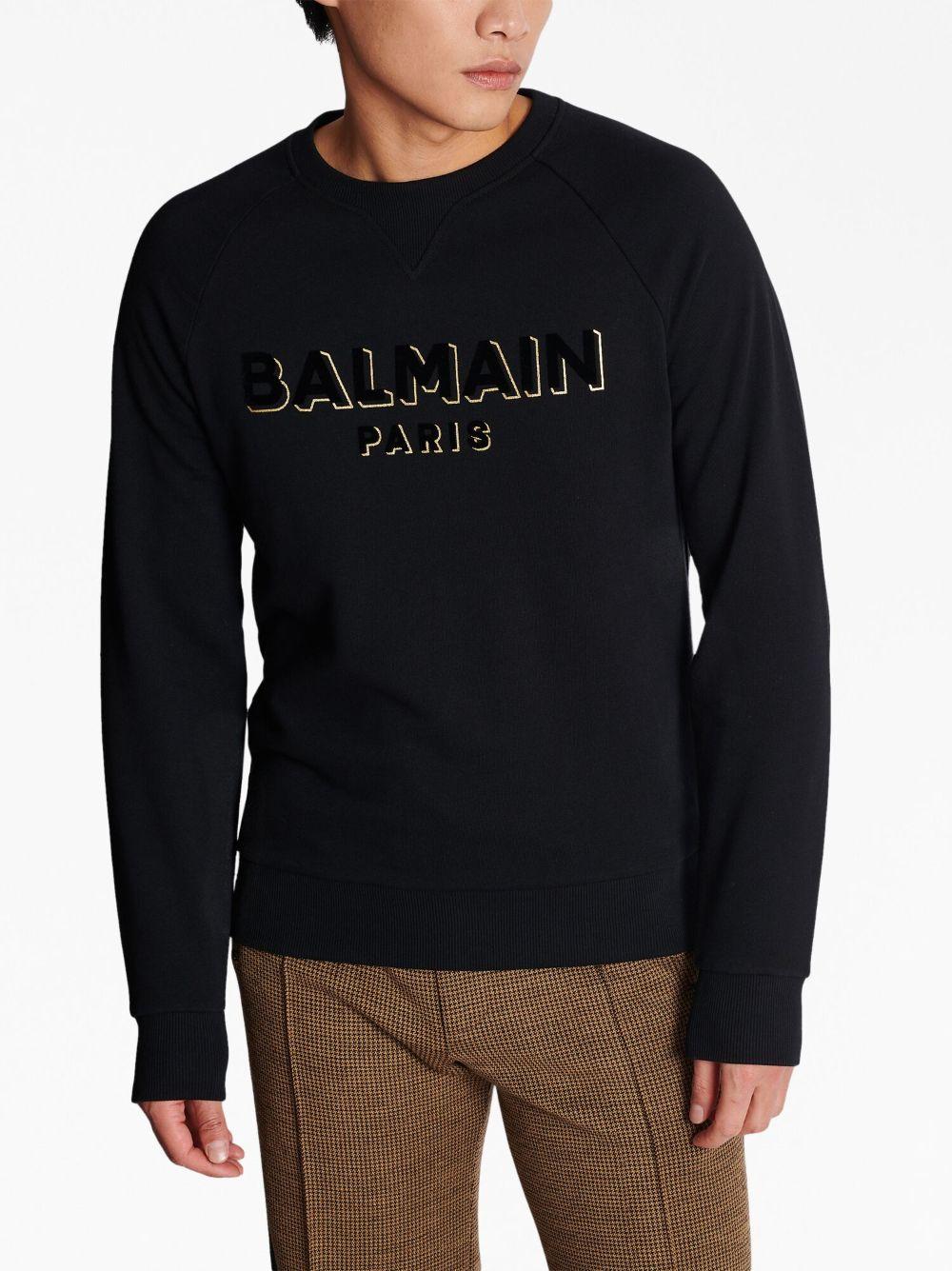 logo-print crew-neck sweatshirt Product Image