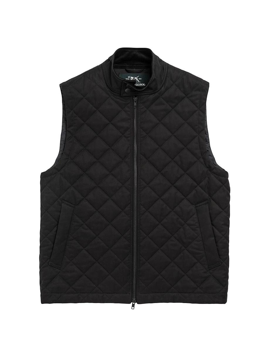 Mens Jervois Quilted Stretch-Cotton Vest Product Image