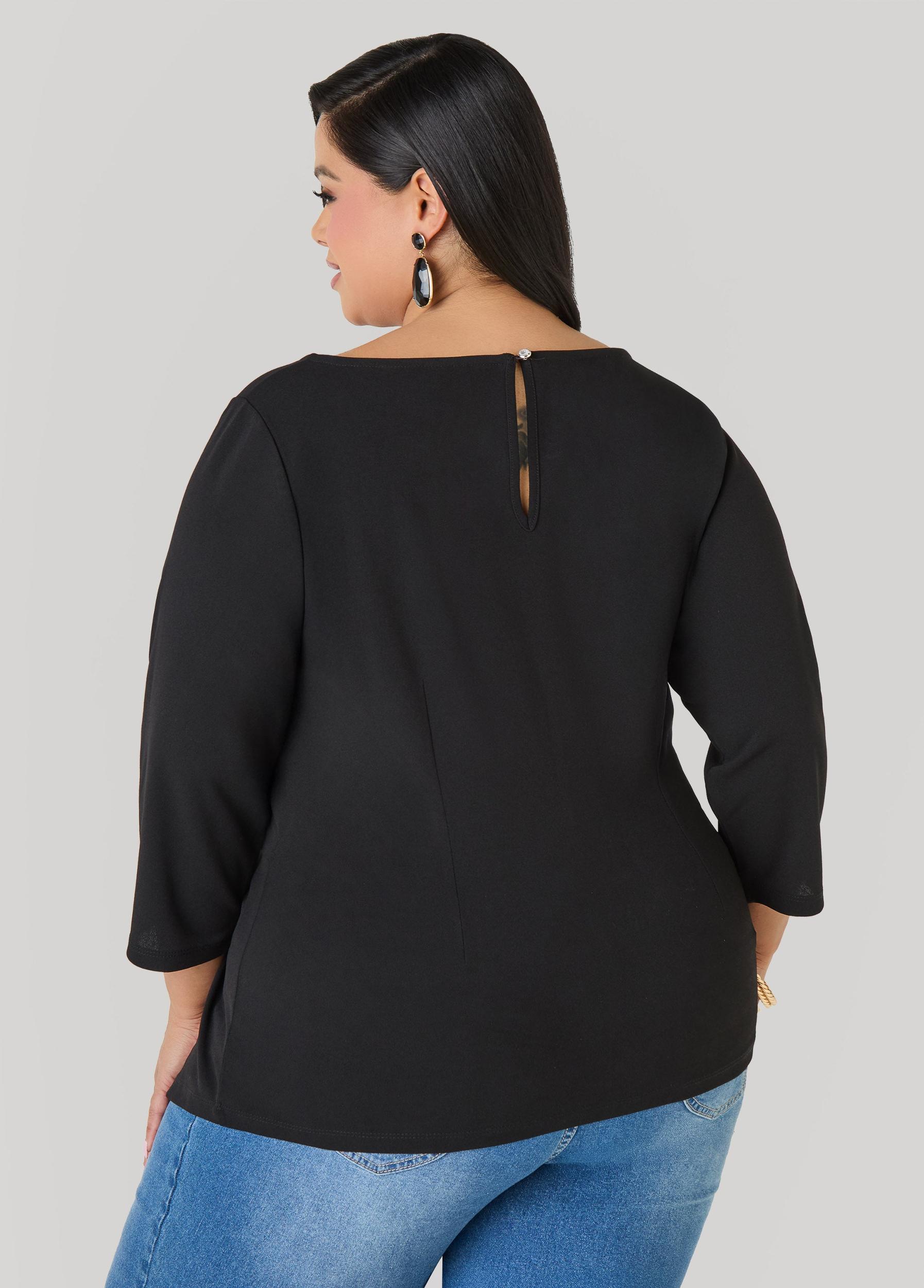 Knotted Boat Neck Top Product Image